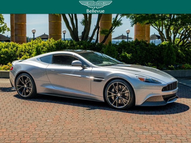 2014 Aston Martin Vanquish Centenary Edition in Skyfall Silver/Meteorite — front three-quarter view