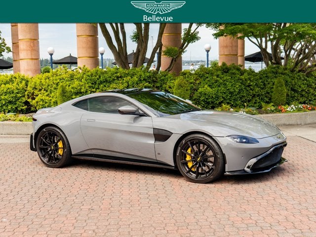 2019 Aston Martin Vantage Coupe in China Gray — front three-quarter view