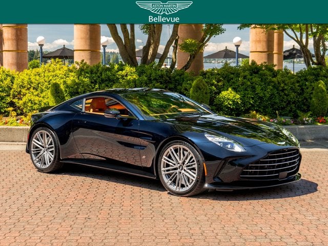 2026 Aston Martin Vantage S in Ultramarine Black — front three-quarter view