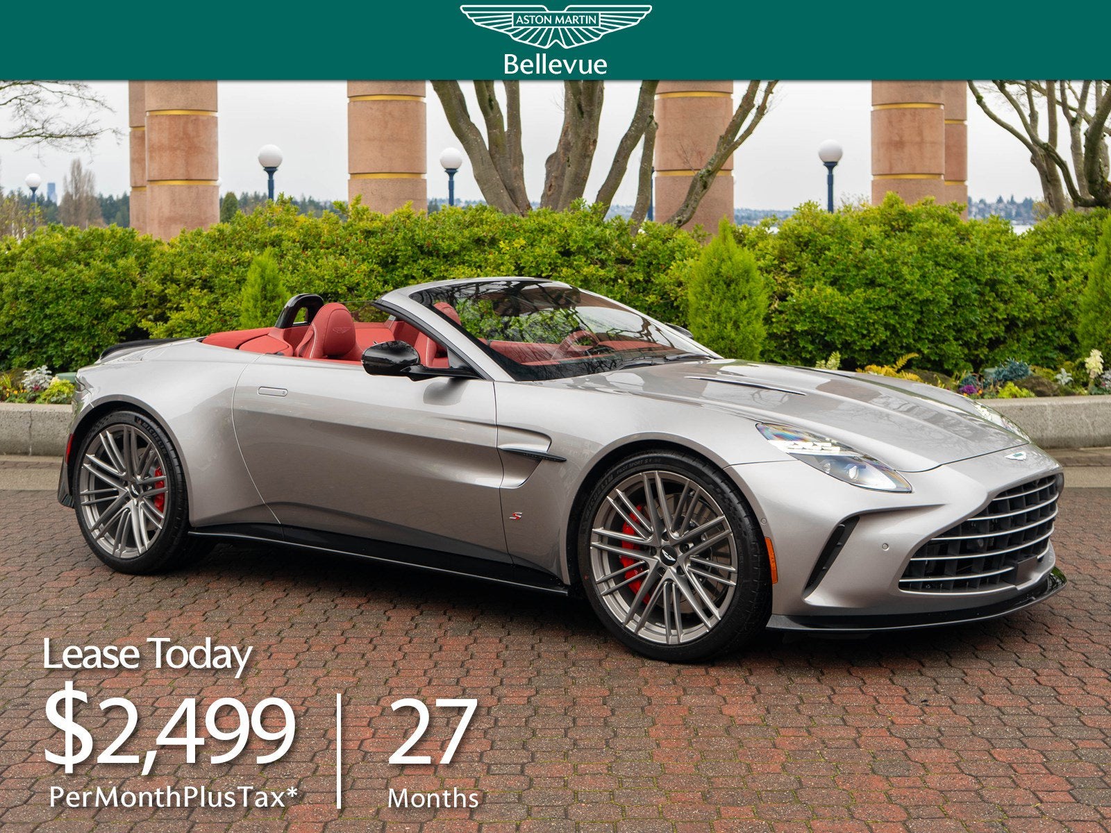 2026 Aston Martin Vantage S in Aluminite Silver — front three-quarter view